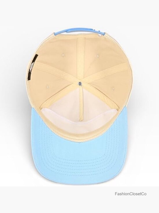 Classic A-Frame Two Tone 5-Panel Snapback Hat Semi-Structured Pinch Front